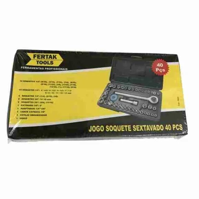 Jogo de chaves Soquete Sextavado 40 peças - Foto 3