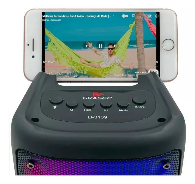 Caixa de som Bluetooth Led - Foto 3
