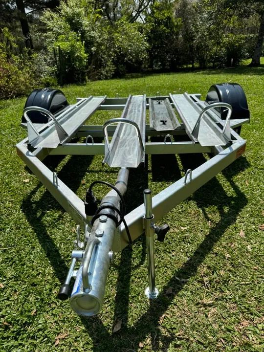 REBOQUE PARA 3 MOTOS CARRETINHA 3 MOTOS GALVANIZADA  - Foto 3