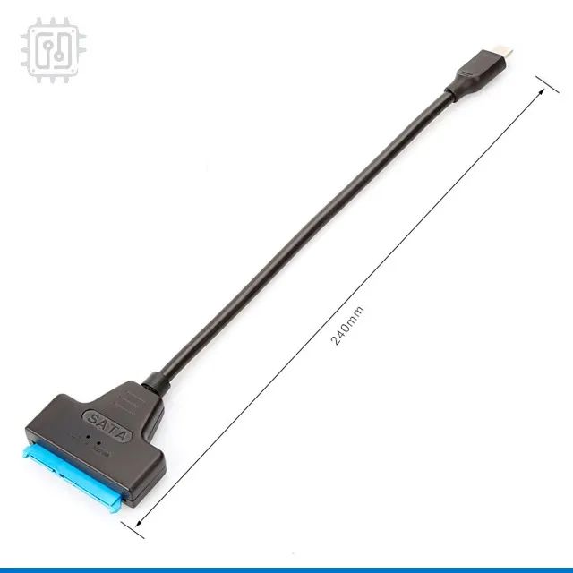 Cabo Adaptador SATA para USB-C para HD 2,5 Notebook SSD - Foto 4