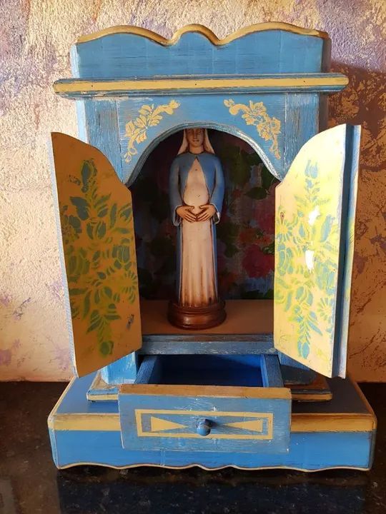 Oratório madeira barroco  - Foto 2