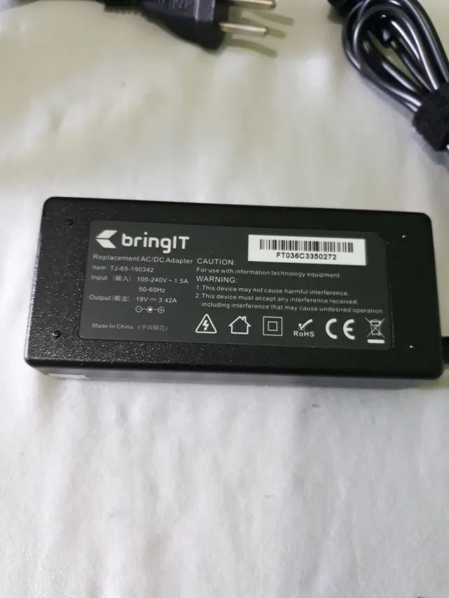 Carregador fonte para notebook e outros na especificações  output 19v  3.42a  bivolt nova  - Foto 2