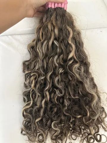 Cabelo humano, grisalho brasileiro /65cm - Foto 4