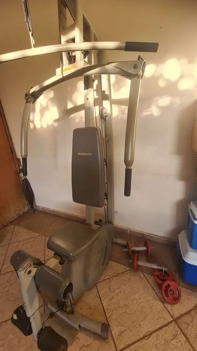 Estação de musculação 