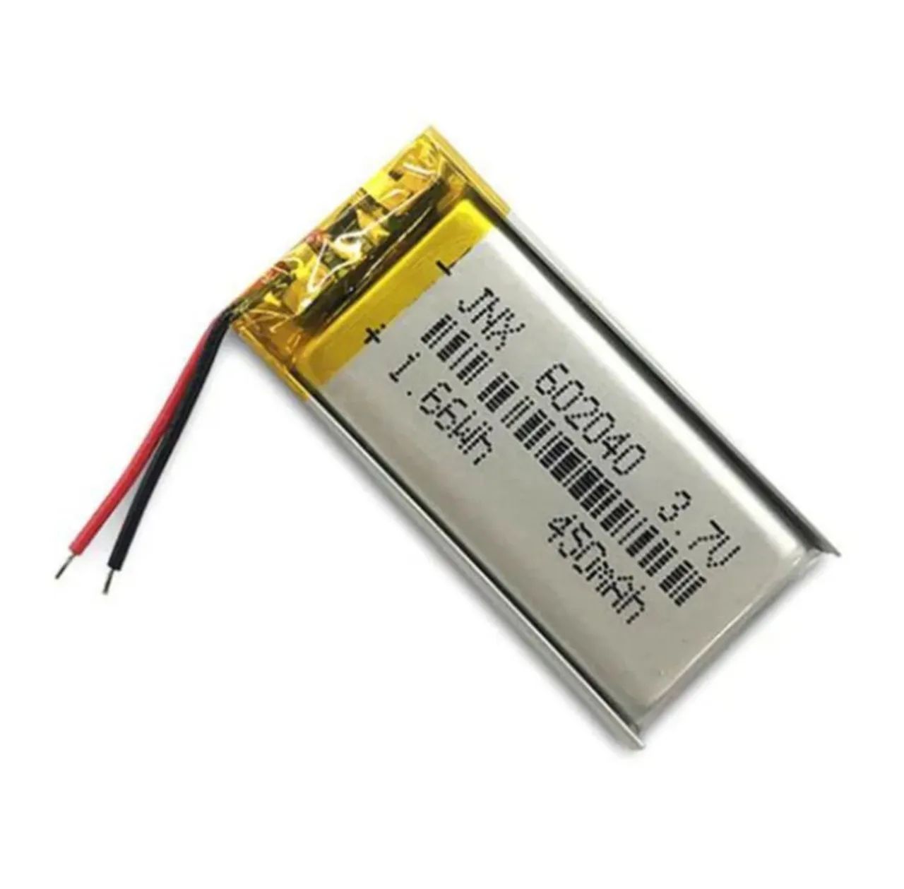 Bateria Polímero de Lítio 602040 3.7v 450mah 6mm x 20mm x 40mm - Foto 2