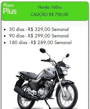 LOCAÇÃO DE MOTO EM JACAREÍ A PARTIR DE R$ 289,00/Semanal - Foto 4