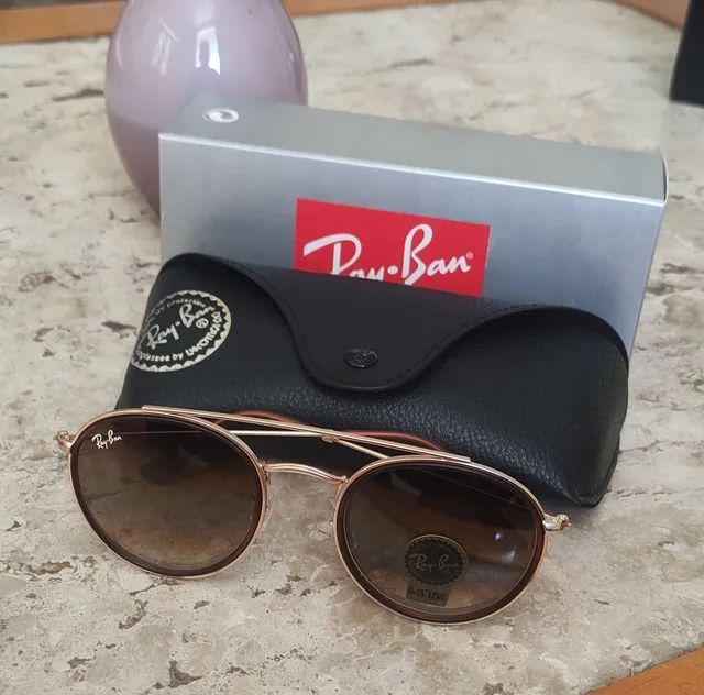 Óculos de Sol Rayban Série Round double bridge  - Foto 4