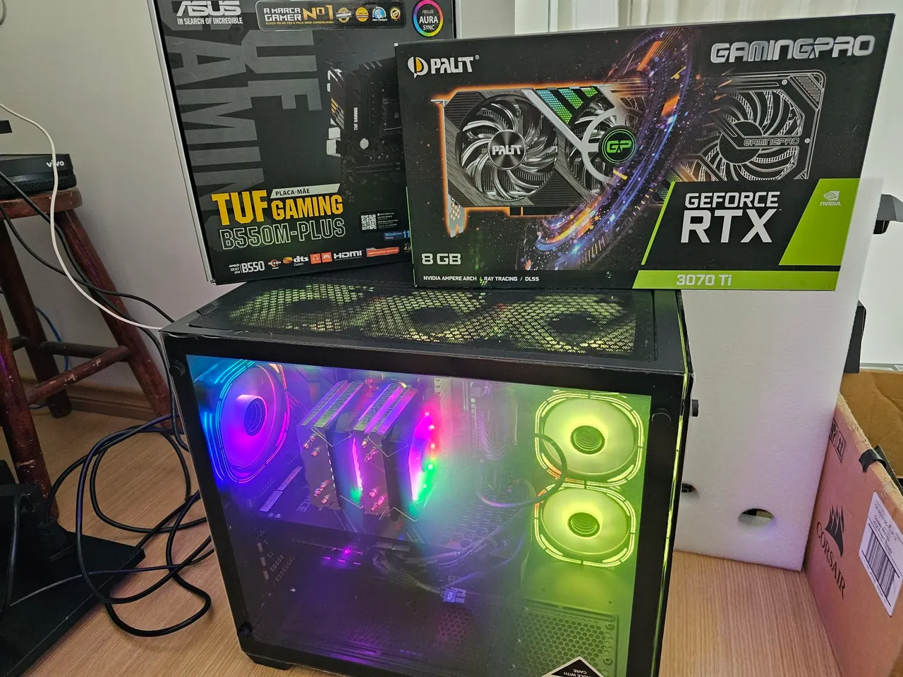 Placa-mãe ASUS PRIME Z270M-PLUS/BR + Processador Intel i7-7700K