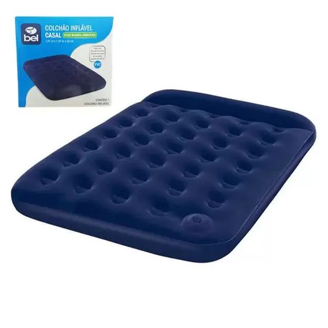 Colchão Inflável Casal Até 300kg 110200 1,91mx1,37mx22cm Bel - Foto 3