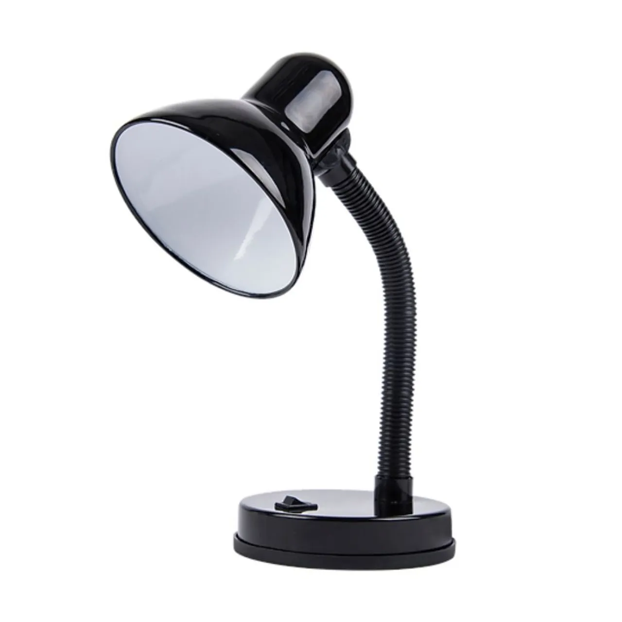 Luminária de Mesa Preta Com Lâmpada