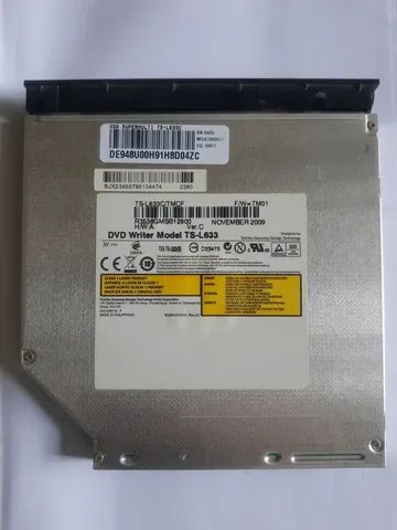 Leitor e gravador de DVD para notebook.