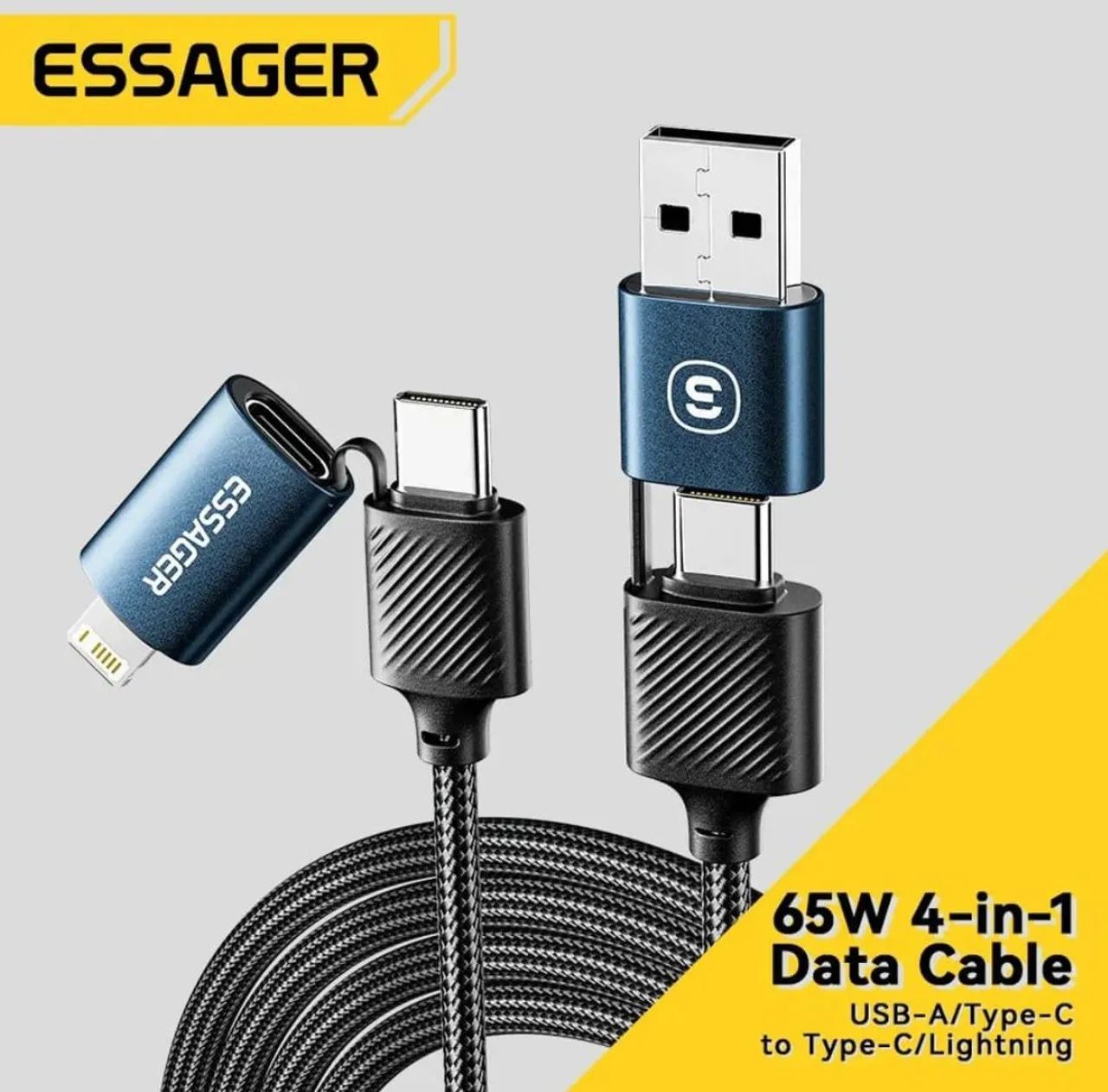 Cabo USB 4 em 1 65W ESSAGER