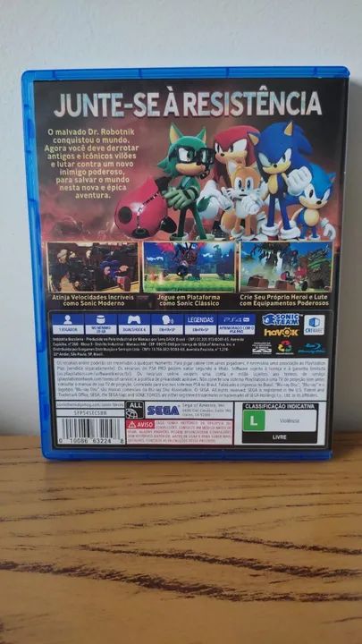 Jogo Sonic Forces Standard Edition Sega Ps4 Físico - Foto 2