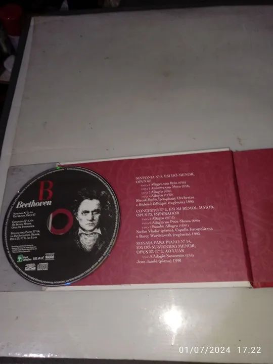 CD+livro Beethoven. Abril coleções  - Foto 3