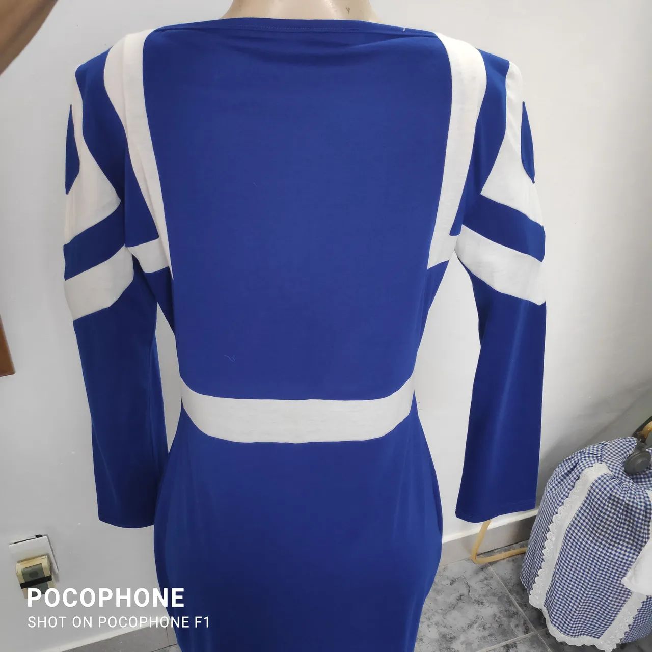 Vestido em malha com manga - Foto 4