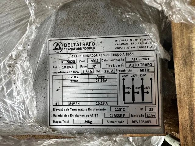 Transformador Reg contínuo à seco Deltatrafo - Foto 3