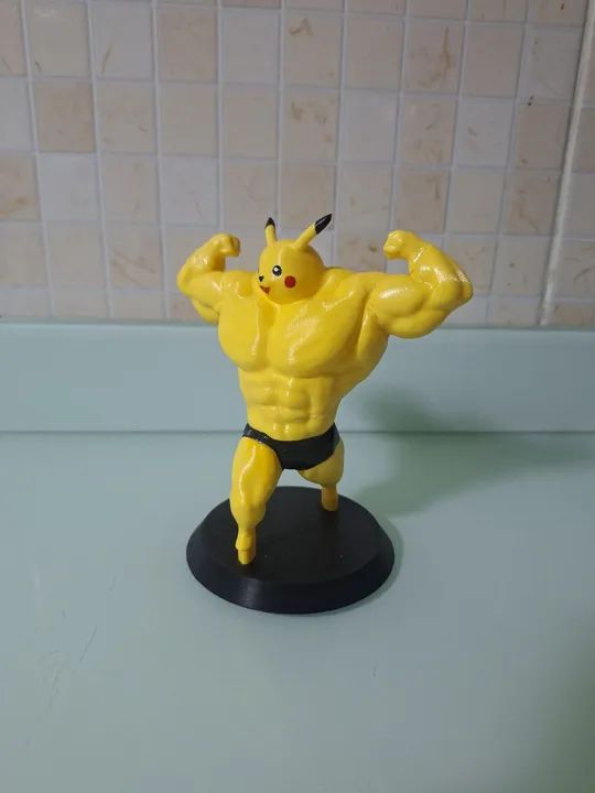 Pikachu musculoso - Figura de ação - Foto 2
