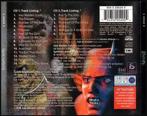 IRON MAIDEN - ED HUNTER TRIPLO BOX com DUPLO CD + GAME CD - Foto 2