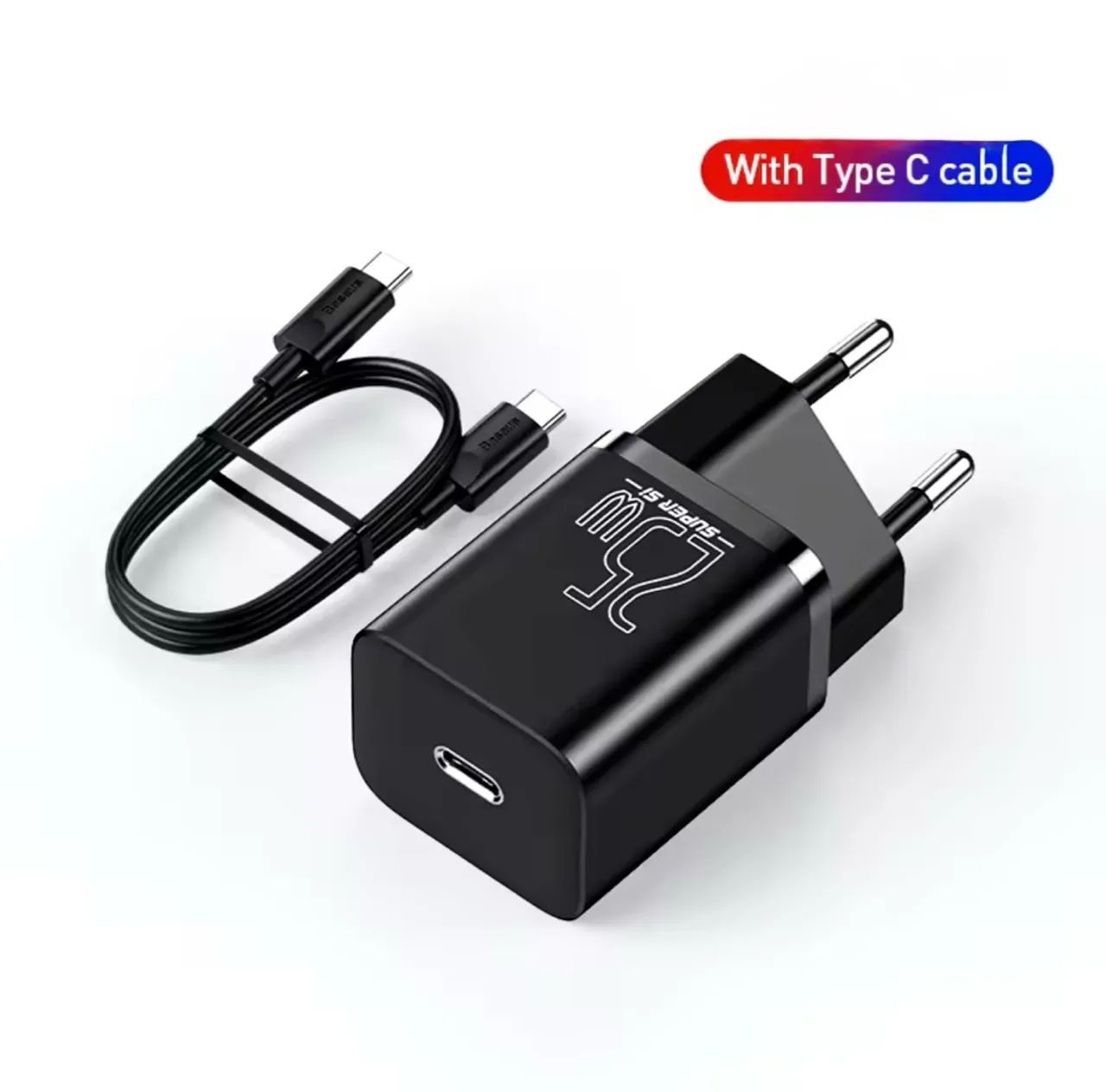 Carregador Baseus  Rapido com cabo tecnologia Si
