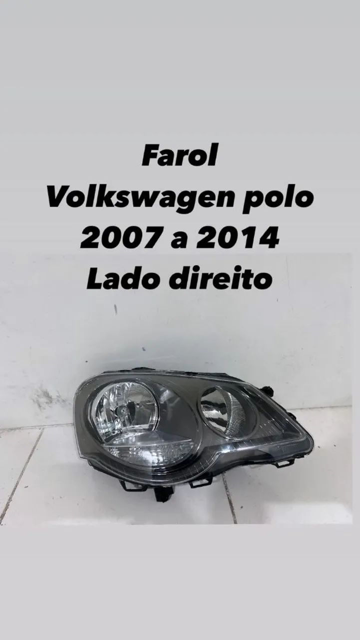Farol Volkswagen Polo 2007 a 2014 Lado Direito