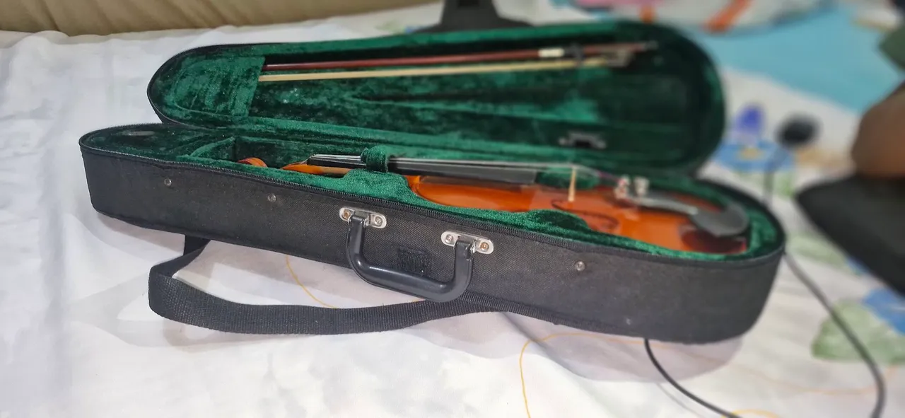 Violino com estojo e arco