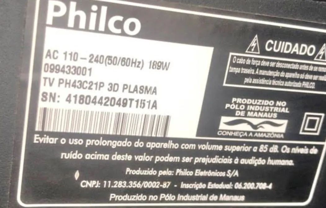 TV Philco 43 Polegadas 3D Plasma (3X SEM JUROS) - Foto 3