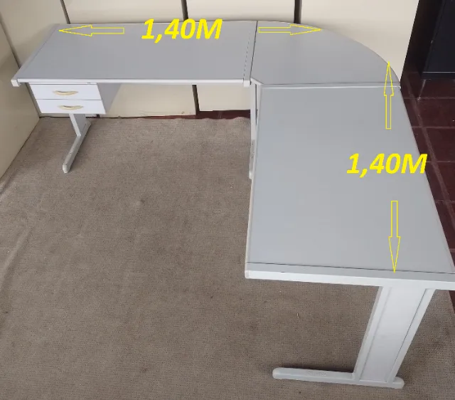 Mesa em L Fort Line 10% Desc à Vista