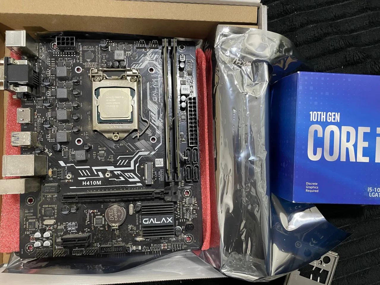 Kit upgrade i5 10400F - Placa-Mãe Galax H410M - memória ram 2x8 - Foto 2