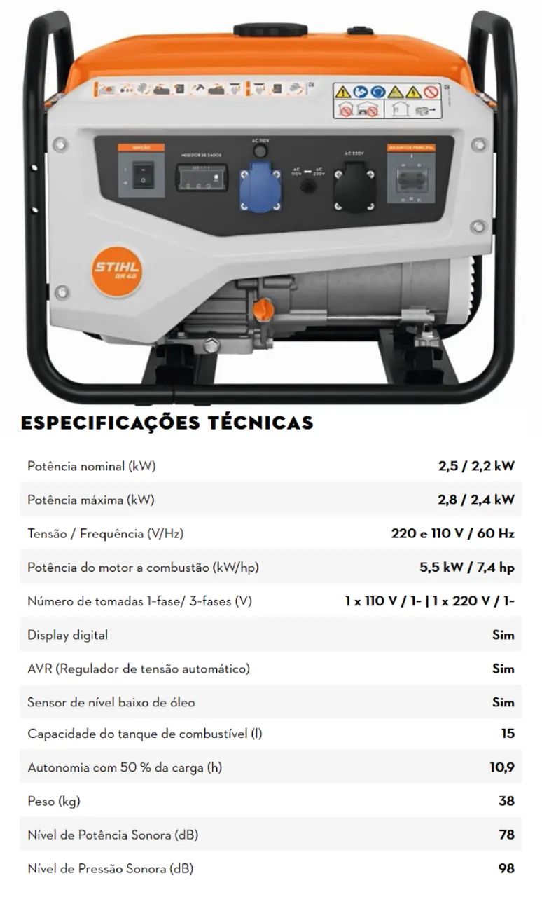 GERADORES STIHL GR 40 / GR 60 / GR 80 - Foto 2