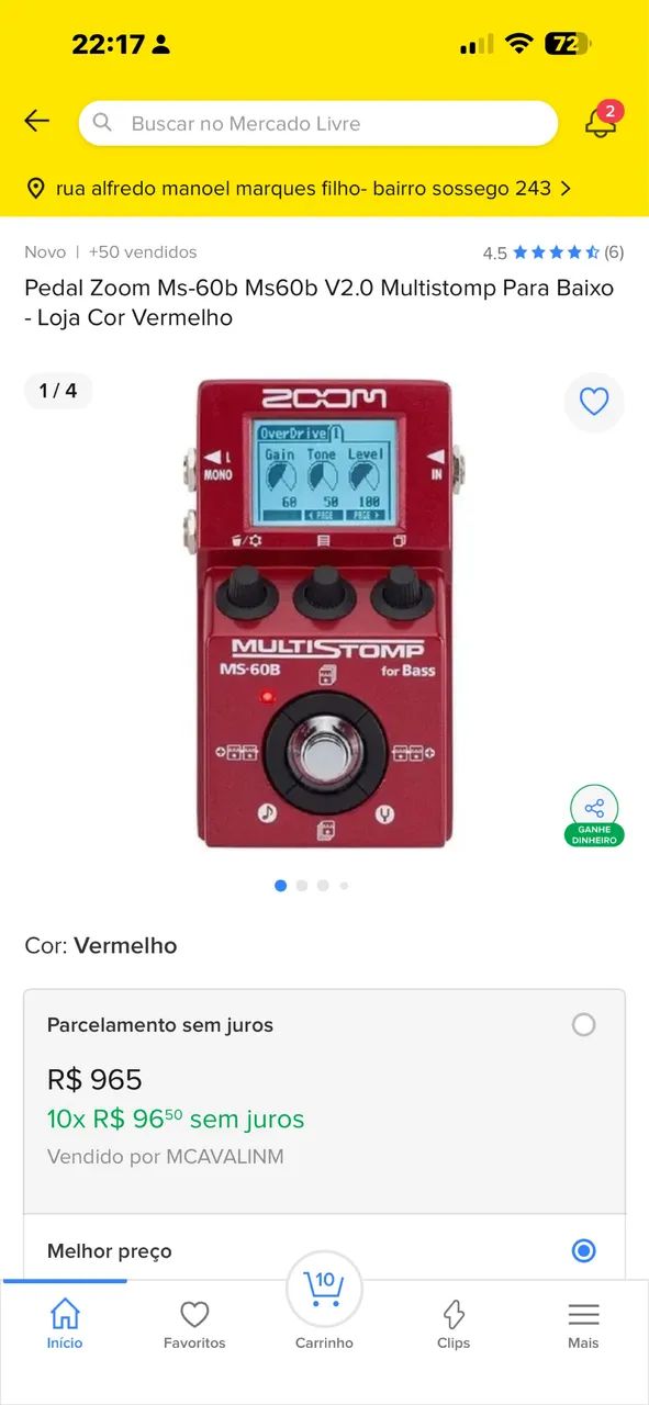 Pedal zoom MS-60B64961616055171120