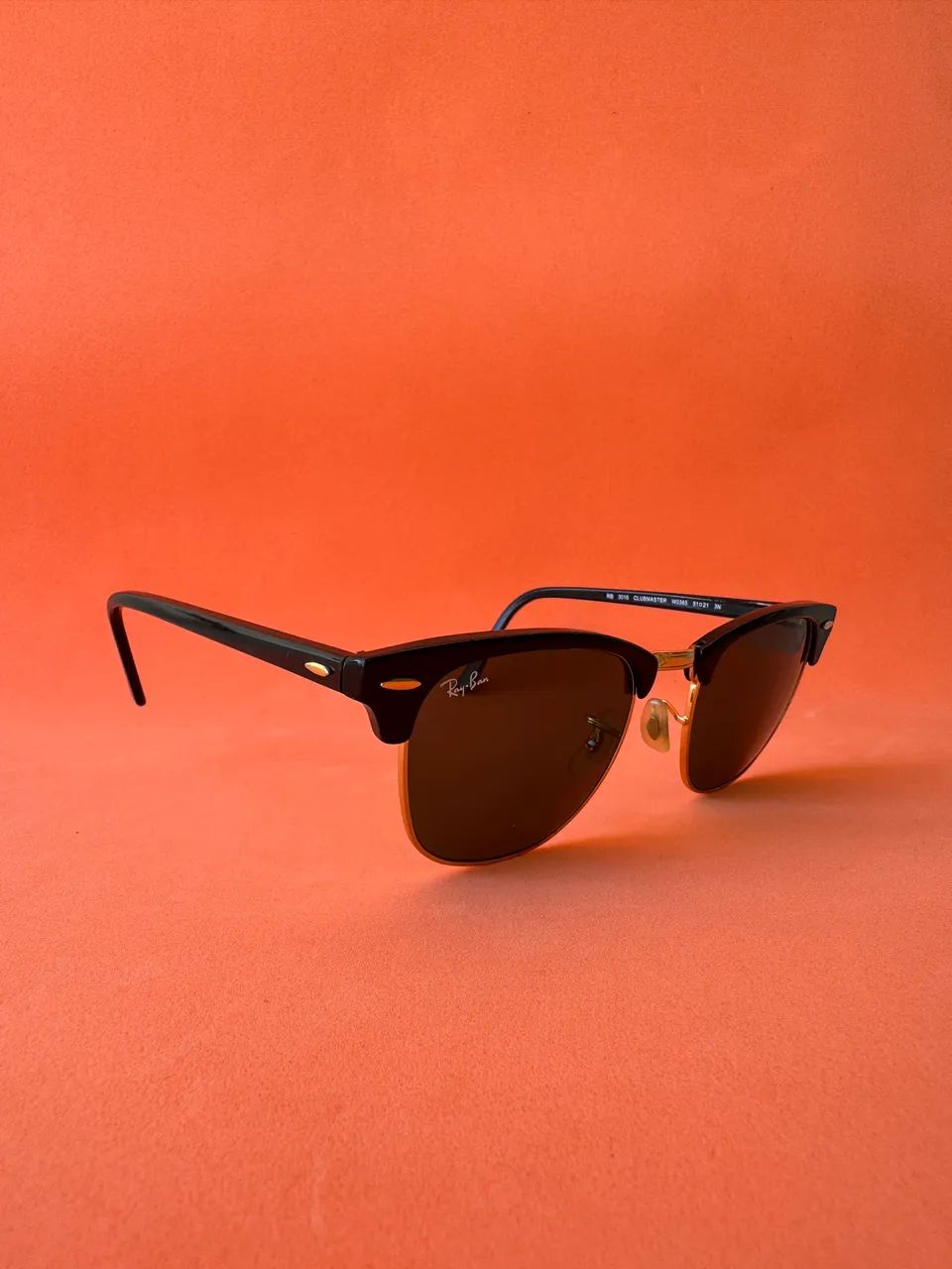Óculos rayban clubmaster original seminovo - Foto 3