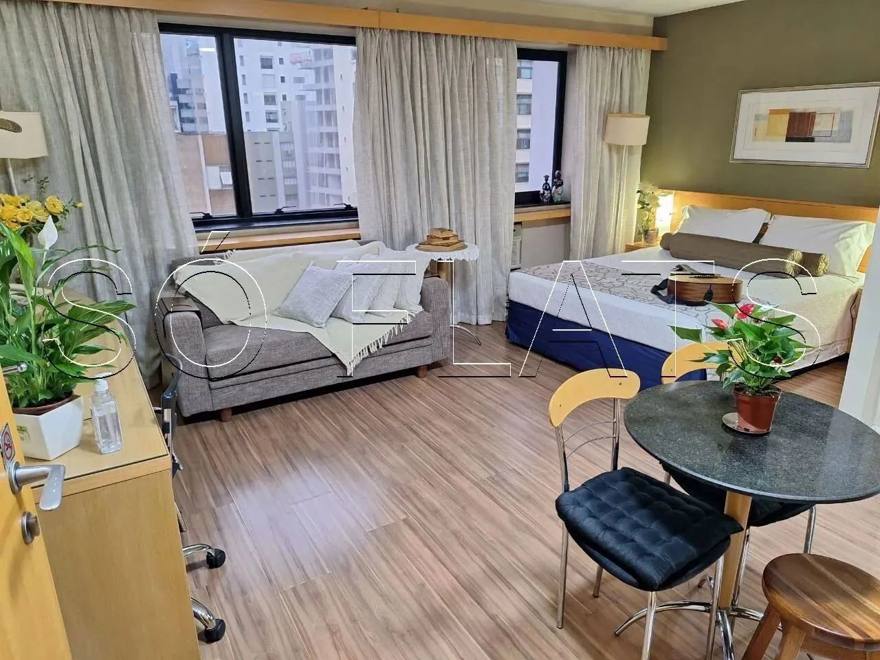 Apto no Transamérica Jardins disponível para locação contendo 43m², 1 dormitório e 1 vaga 