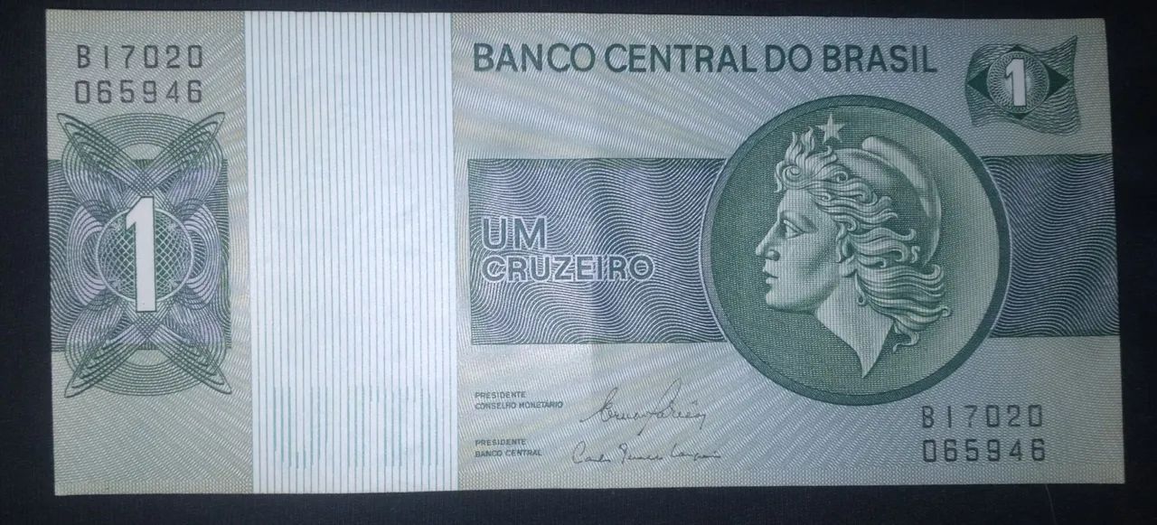 SET CÉDULAS DO CRUZEIRO 2a FAMÍLIA 3 CÉDULAS - 1, 10 e 100 Cruzeiros