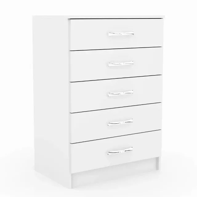 Cômoda 5Gvs Evidência Branco - Entrega Rápida! 