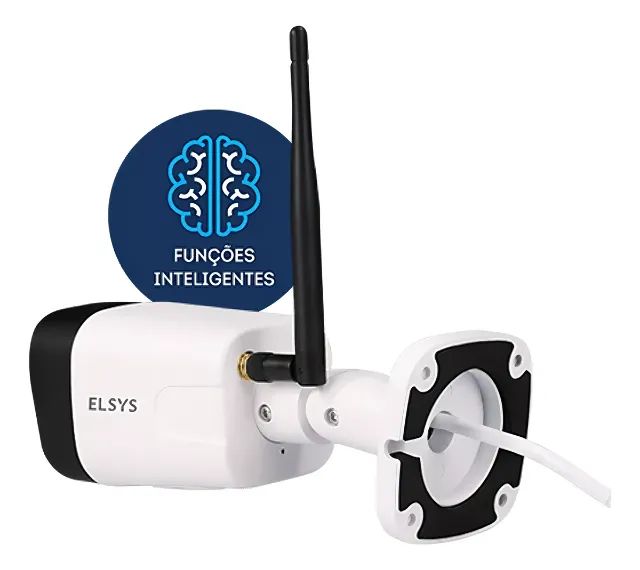 Câmera de segurança Elsys ESC-WB3F com resolução de 2MP visão noturna incluída branca - Foto 2