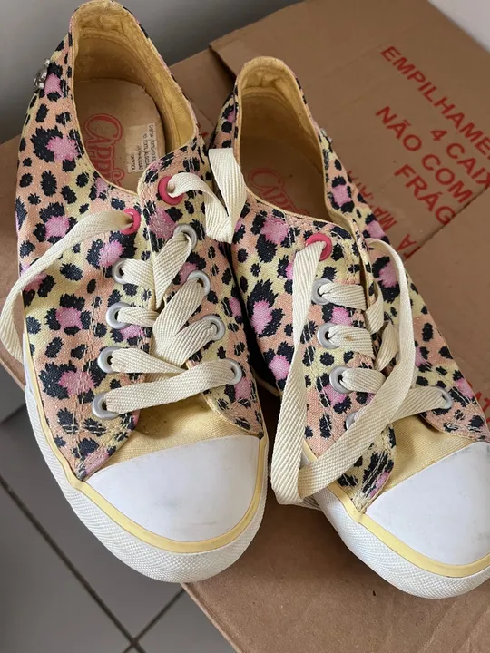 Tênis Feminino Leopardo n 36 all star
