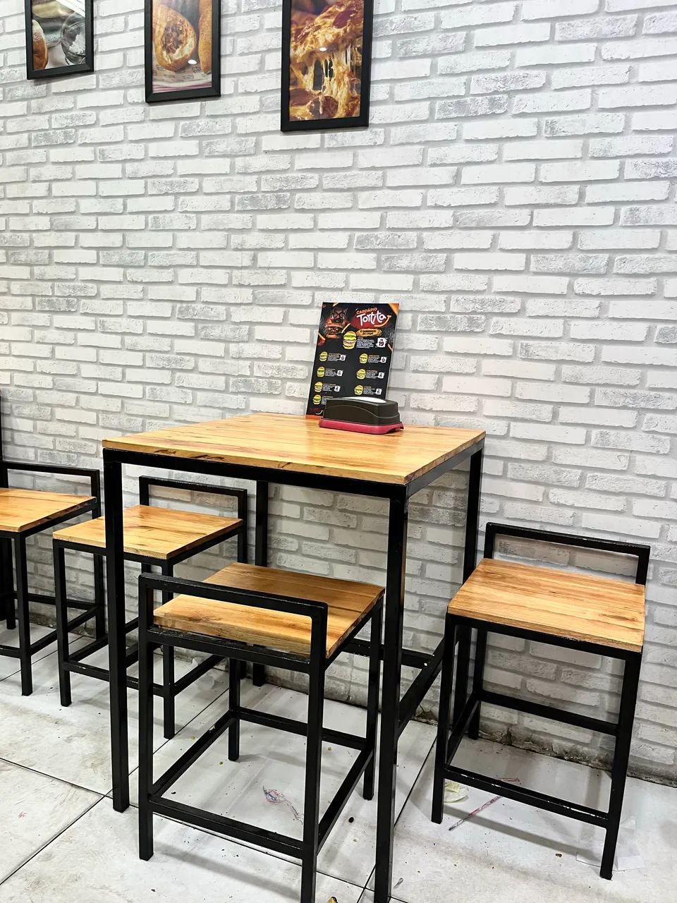 Conjunto de mesa industrial  - Foto 2