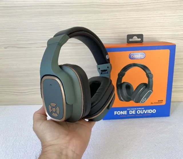 Fone de Ouvido Bluetooth Over-Ear Basike BA-FON6667 ? 2 em 1: Fone e Caixa de Som