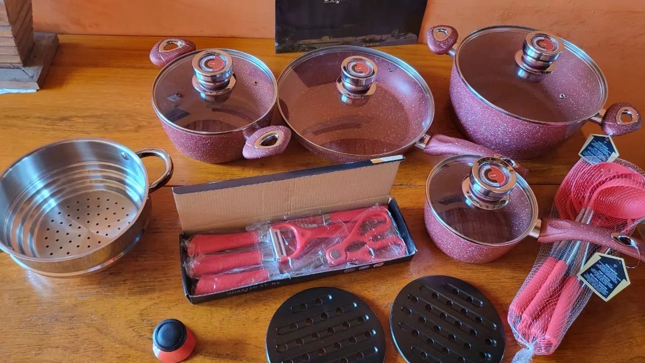 Conjunto utensílios de cozinha cerâmicas antiaderente  - Foto 2