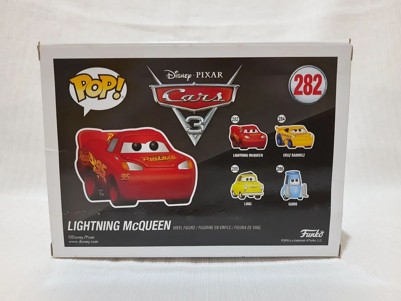 Caixa de Funko Pop Lightning McQueen N°282  Disney Pixar  - Foto 3