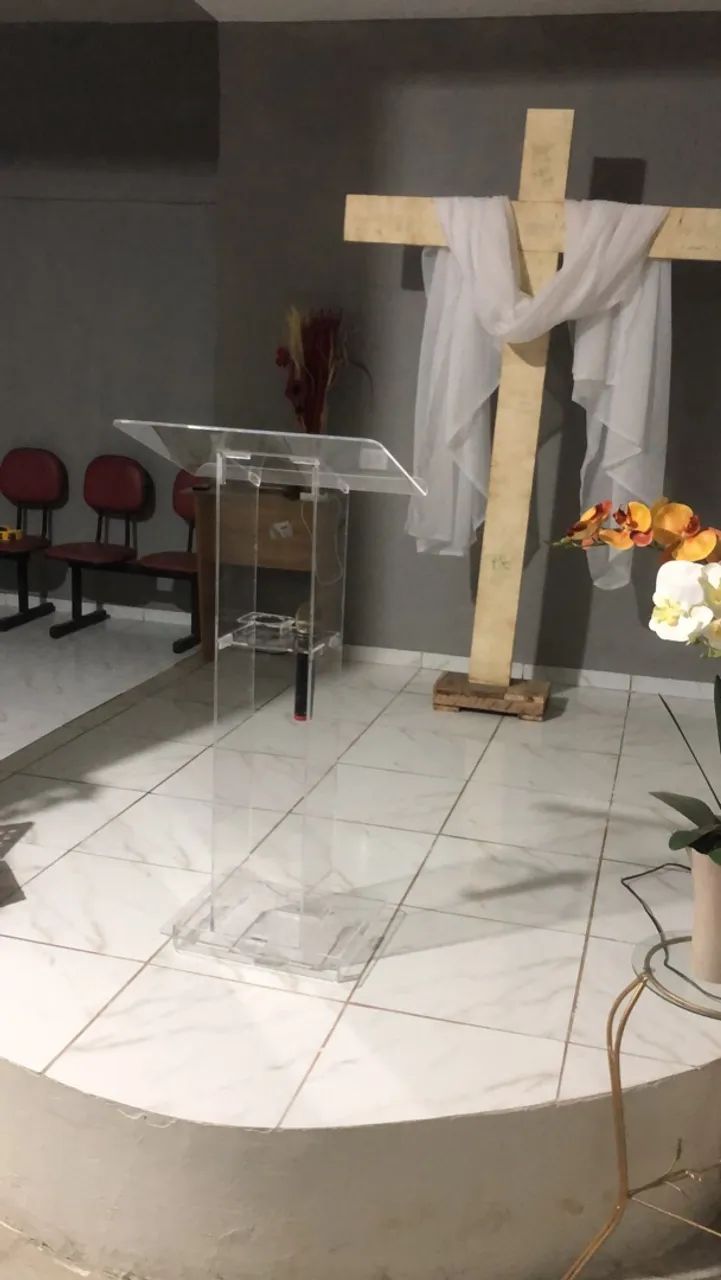 Púlpito em acrílico 