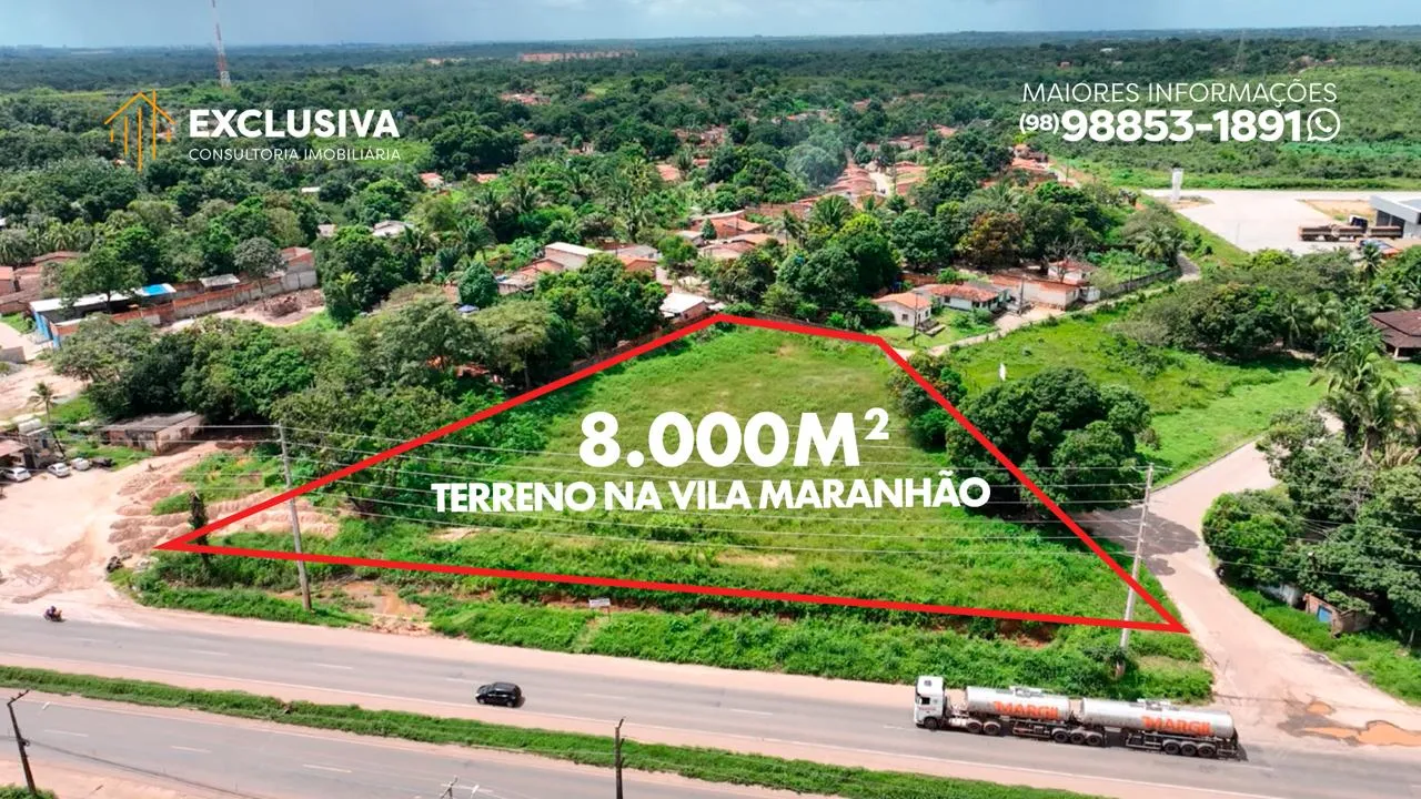 Lote com 8000 mtr² na Vila Maranhão - São Luís.