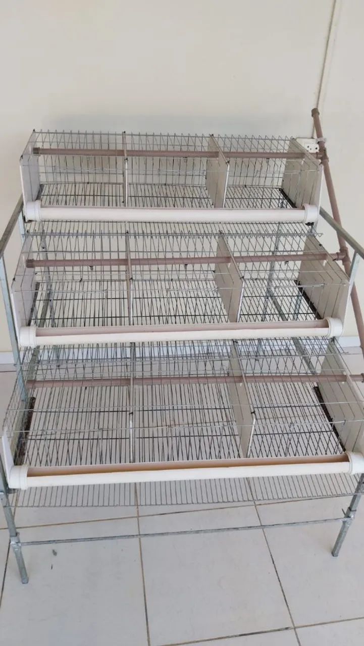 Bateria de 03 gaiola para cordona 