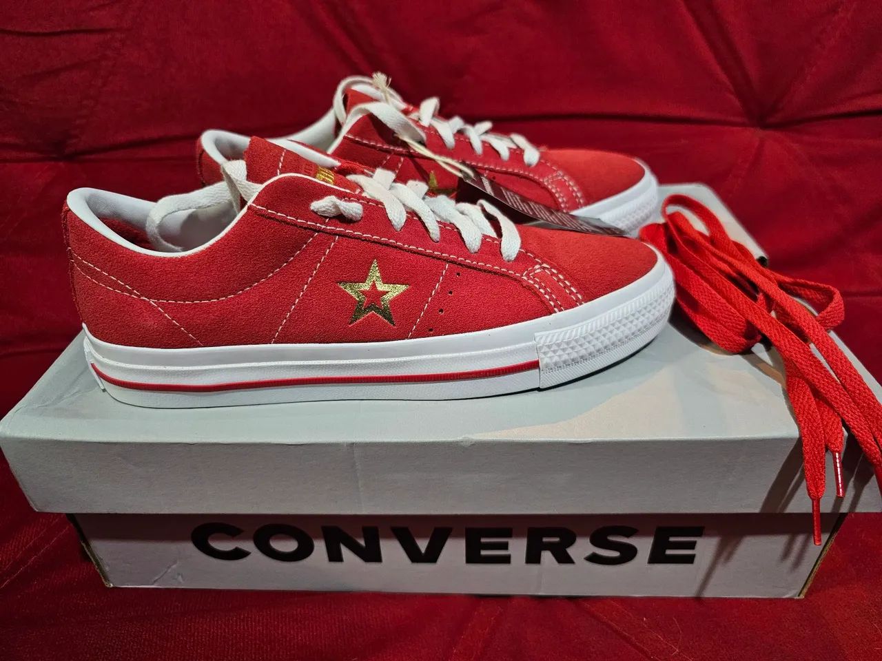 TÊNIS CONVERSE ONE STAR PRO "VARSITY RED
