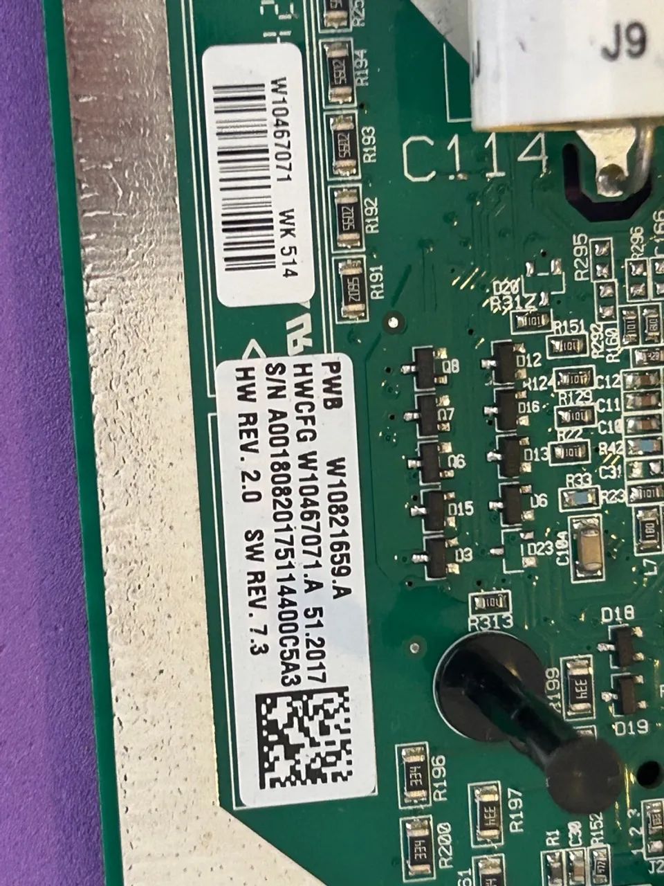 Brastemp Placa Principal cooktop indução - com defeito
