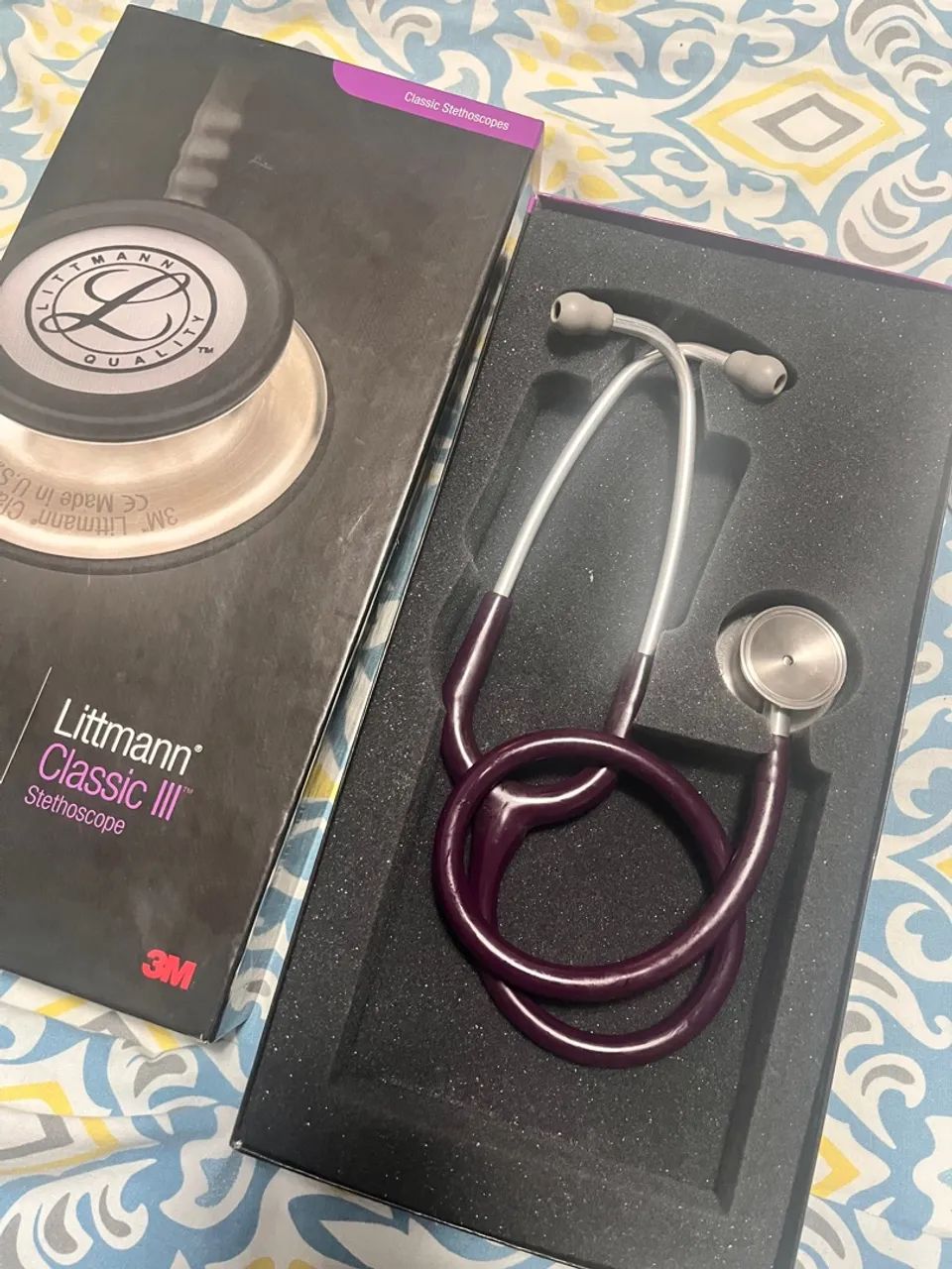 Estetoscópio Littmann Classic III Roxo - Foto 4