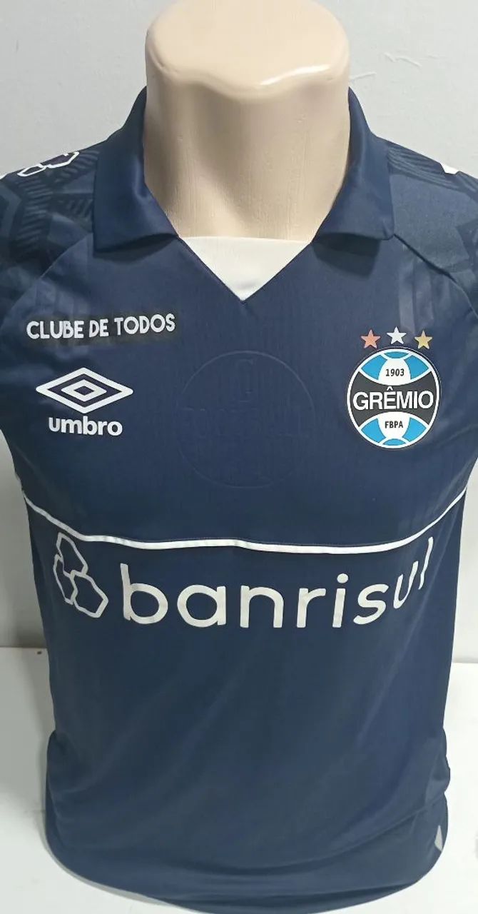 Camiseta Grêmio - Oficial - Banrisul - Foto 2