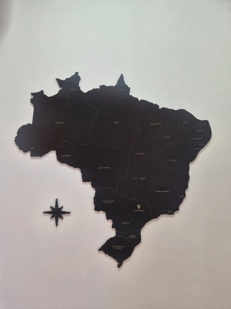  Mapa do Brasil em MDF