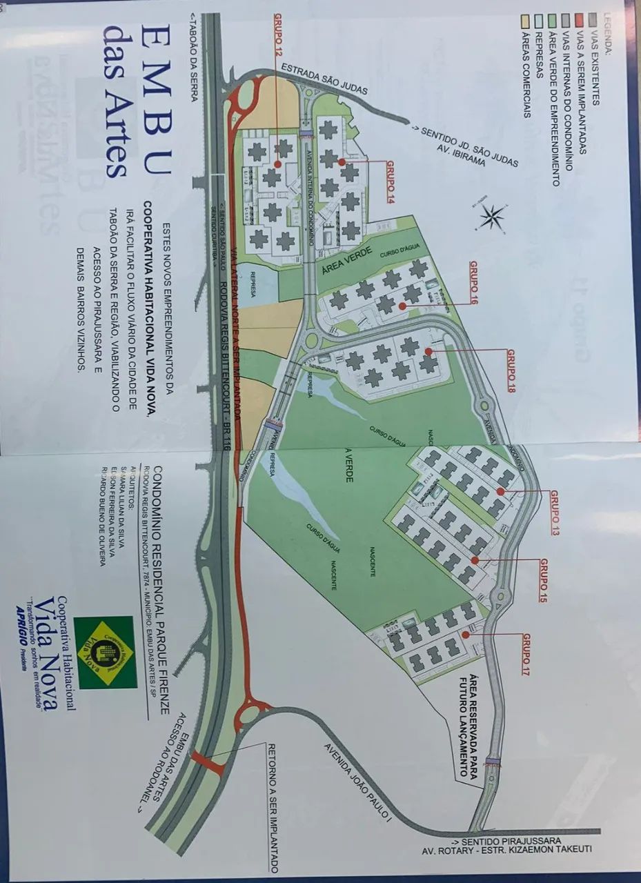 VENDO COTA DE APARTAMENTO NA PLANTA - CONDOMINIO PARQUE FIRENZE (APRIGIO), EMBU DAS ARTES - Foto 4