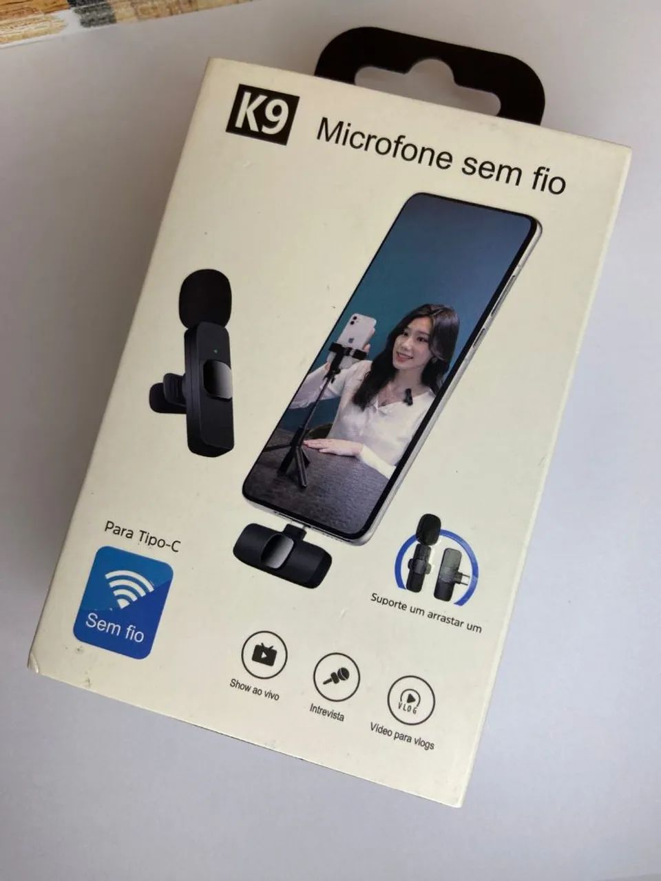 *Microfone de Lapela tipo C - K9*64407621240065122